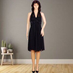 DB STUDIO size M black fit/flare sleeveless party/cocktail dress 100% polyester